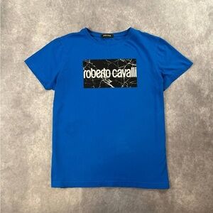 ROBERTO CAVALLI LOGO T SHIRT Women’s XL Size